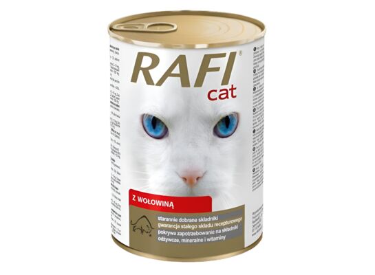 Karma mokra dla kota 415 g wołowina w sosie RAFI