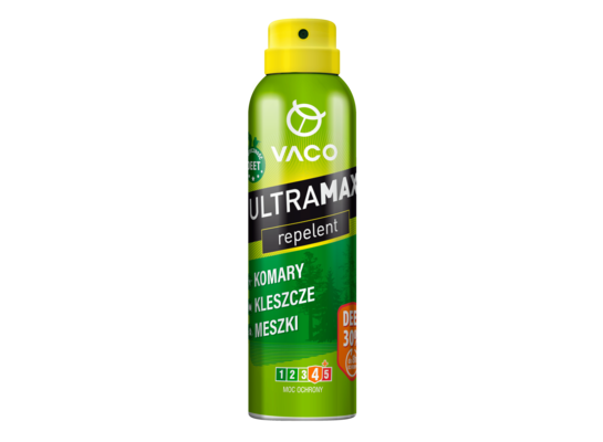 Spray na komary, kleszcze i meszki DEET 30% 170 ml VACO ULTRAMAX
