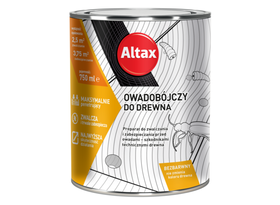 Preparat owadobójczy do drewna 750 ml ALTAX