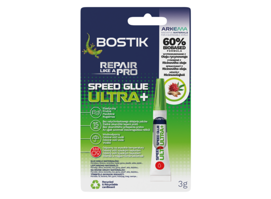 Klej SPEED GLUE ULTRA+ 3 g BOSTIK