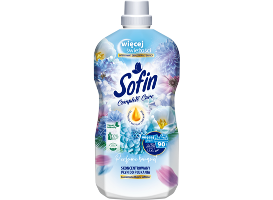 Skoncentrowany płyn do płukania tkanin Complete Care & Freshness Perfume Bouquet 1,8 l SOFIN