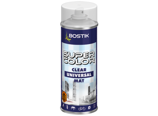 Lakier uniwersalny SUPER COLOR 400 ml bezbarwny mat BOSTIK