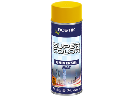 Lakier uniwersalny SUPER COLOR 400 ml żółty mat BOSTIK
