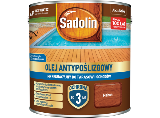 Olej antypoślizgowy Mahoń 2,5L