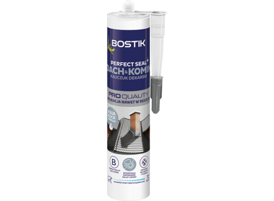 Uszczelniacz dekarski Perfect Seal DACH & KOMIN kauczuk brązowy 280 ml Bostik