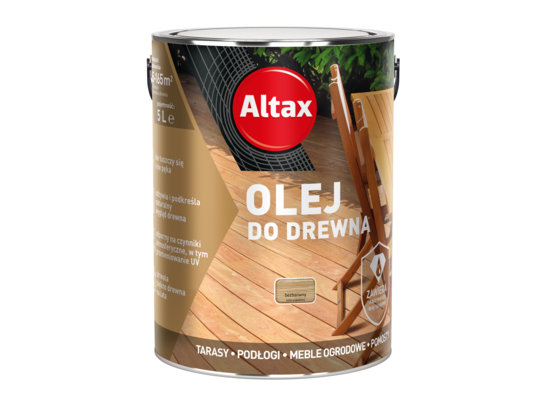 Olej do drewna 5 l bezbarwny ALTAX