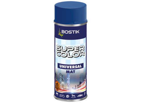 Lakier uniwersalny SUPER COLOR 400 ml ciemnoniebieski mat BOSTIK