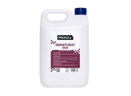 Denaturat D60 5 l bezbarwny tworzywo PIKKO