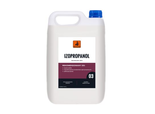 Izopropanol 5 l bezbarwny tworzywo DRAGON