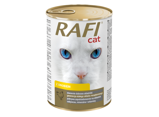 Karma mokra dla kota 415 g drób RAFI
