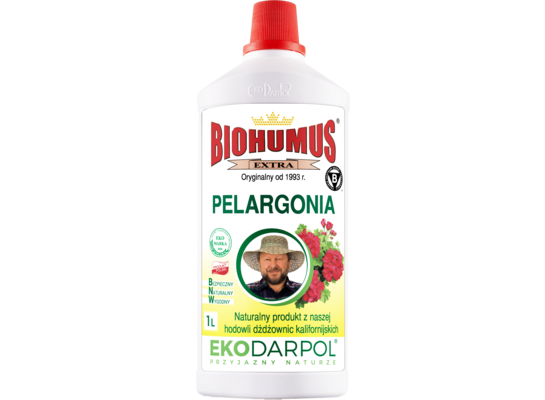 Nawóz BIOHUMUS EXTRA pelargonia 1 l EKODARPOL