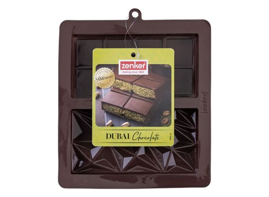 Forma silikon podwójna "Czekolada Dubaj" 19 x 22,5 x 2,8 cm Zenker