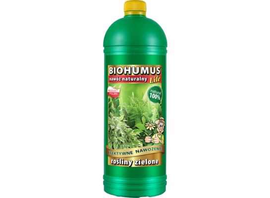 Nawóz BIOHUMUS LIFE kwiaty zielone 1 l Ekodarpol