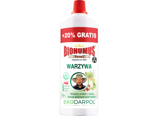 Nawóz BIOHUMUS EXTRA warzywa 1 l + 20% gratis Ekodarpol