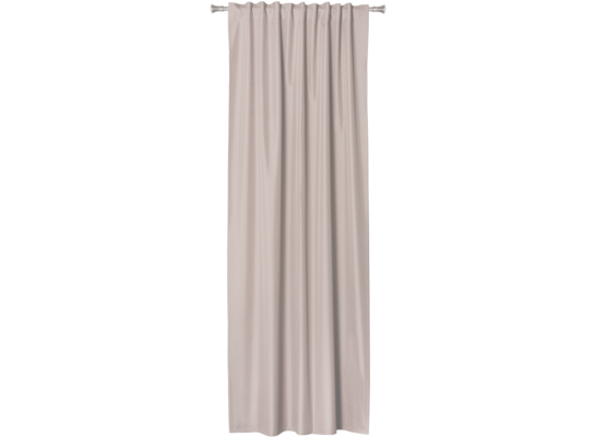 Zasłona z taśmą NUIT 135 x 260 cm beżowy
