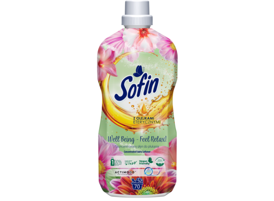 Skoncentrowany płyn do płukania tkanin Well Being - Feel Relax 1,4 l SOFIN