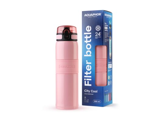 Butelka termiczna filtrująca City Cool 500 ml pudrowy róż