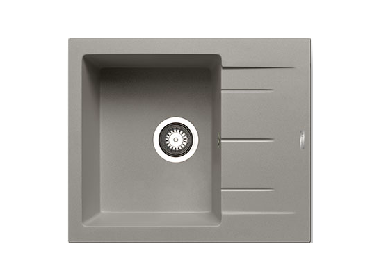 Zlewozmywak TILOS 1B1D 59 x 50 cm szry beton Maidsink