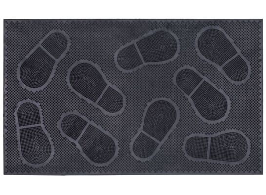 Wycieraczka gumowa 45 x 75 cm czarny