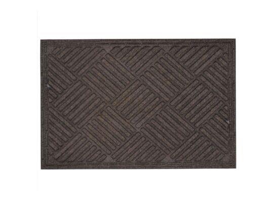 Wycieraczka materiałowa 40 x 60 cm szaro-brązowy