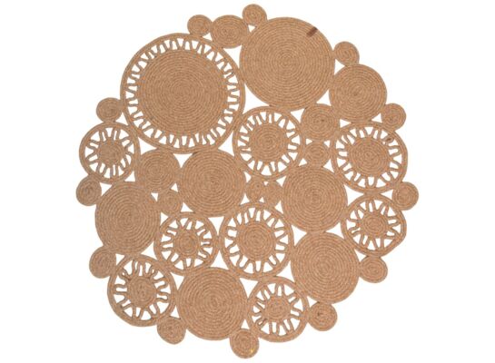 Dywan okrągły Zoja 100 cm beżowy