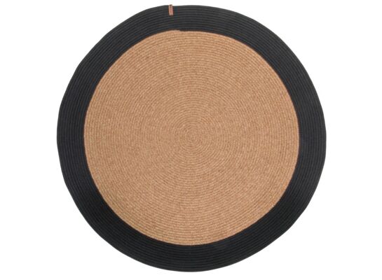 Dywan Natural okrągły 100 cm brązowo-czarny