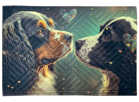 Wycieraczka materiałowa psy 45 x 75 cm mix kolorów