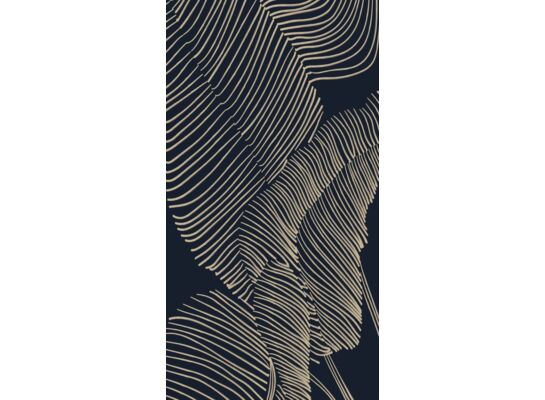 Dywan Sofia 80 x 150 cm pióra ciemnoniebieski