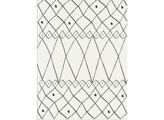 Dywan Casa 120 x 160 cm aztecki biało-czarny