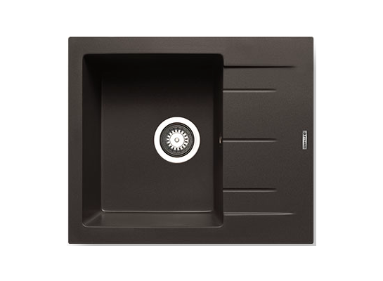 Zlewozmywak TILOS 1B1D 59 x 50 cm czarny Maidsink