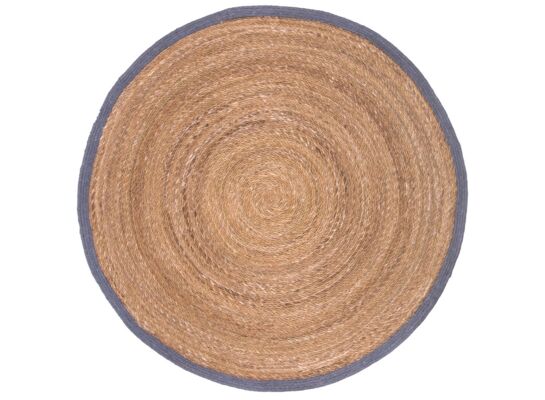 Dywan okrągły Wicker 100 cm brązowo-szary