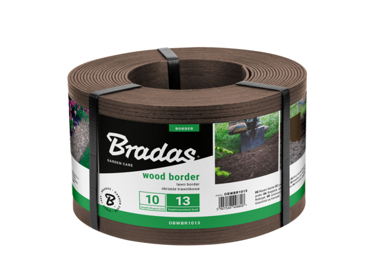 Obrzeże WOOD BORDER 130 x 2,8 mm x 10 m brązowy Bradas