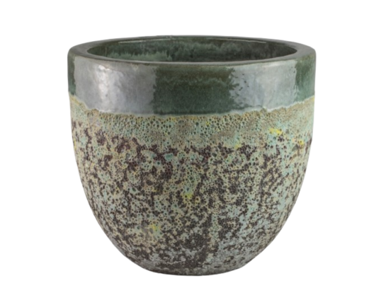 Donica ceramiczna Luna 31 cm zielony