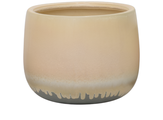 Donica ceramiczna Playa L 22 cm beżowy