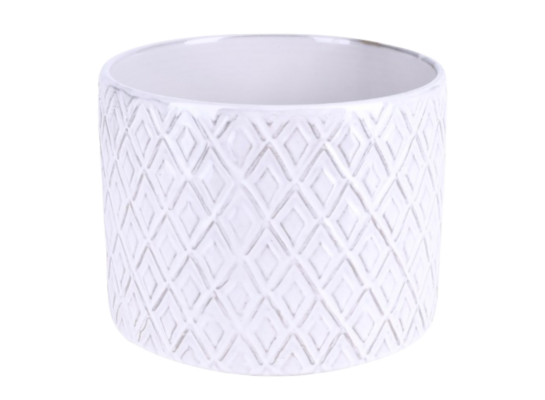 Osłonka ceramiczna Diamante S 11,5 cm biały