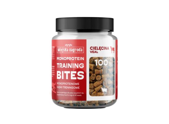 Przysmak treningowy dla psa cielęcina kąski monoproteinowe 150 g Wiejska Zagroda