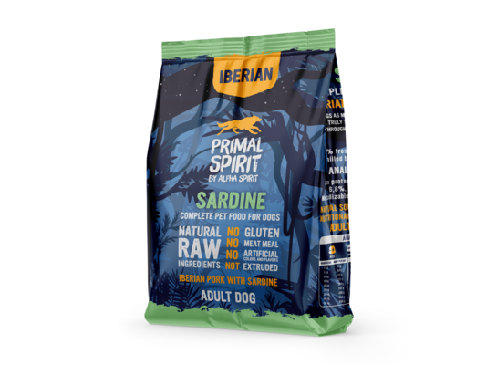 Karma sucha dla psa wieprzowina z sardynkami 1 kg Primal Spirit