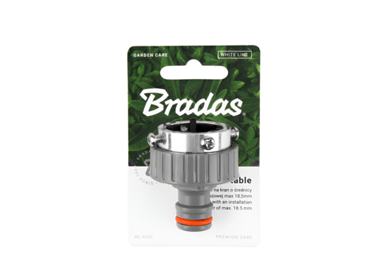 Przyłącze na kran WHITE LINE 18,5 mm Bradas