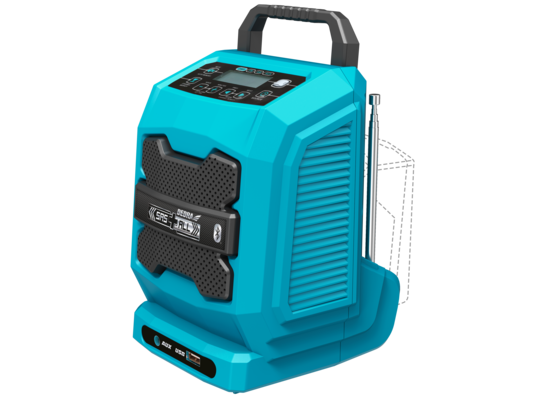 Radio budowlane akumulatorowe 18 V z bluetooth DEDRA