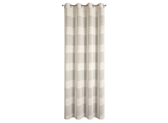 Zasłona gotowa Agata 140 x 250 cm przelotki beżowy