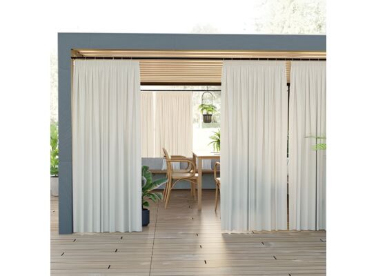 Zasłona gotowa Sereno na przelotkach 140 x 220 cm beżowy