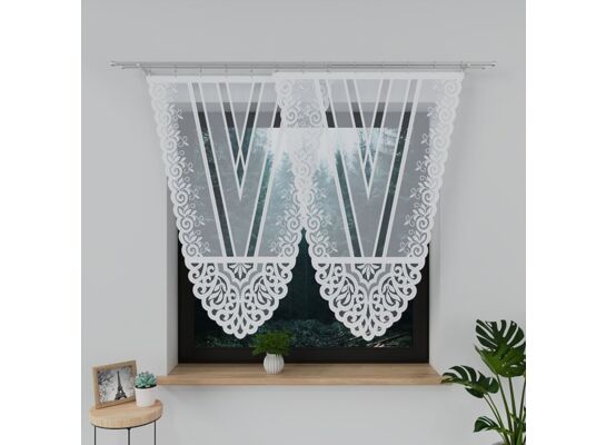 Firana panel żakardowy Urszula 140 x 100 cm biały