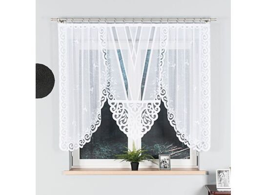 Firana żakardowa Rozalia 140 x 250 cm biały