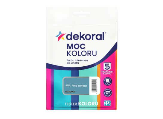 Farba lateksowa do wnętrz MOC KOLORU TESTER Fala surfera 0,04 l Dekoral
