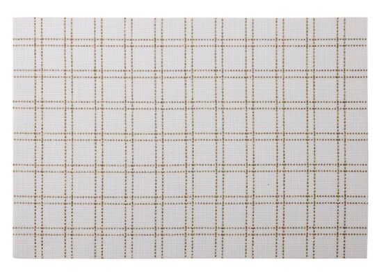 Podkładka Avilia 45 x 30 cm kratka biało-złoty