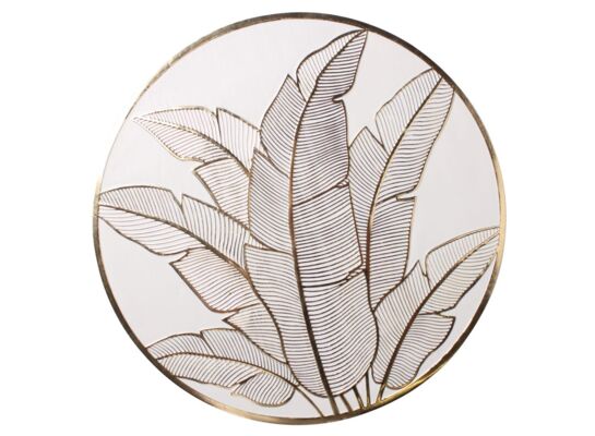 Podkładka Belo okrągła 38 cm biało-złoty