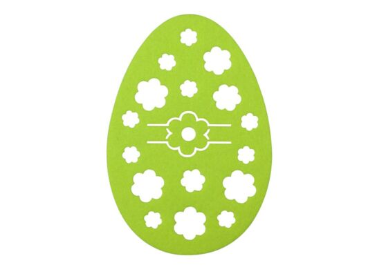 Podkładka Jajo filcowa na sztućce 15 x 21 cm zielony