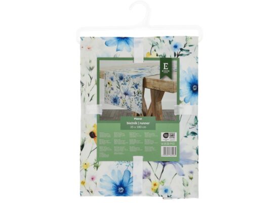 Bieżnik Floret 180 x 35 cm niebieskie kwiaty wielokolorowy