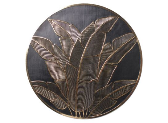 Podkładka Belo okrągła 38 cm czarno-złoty
