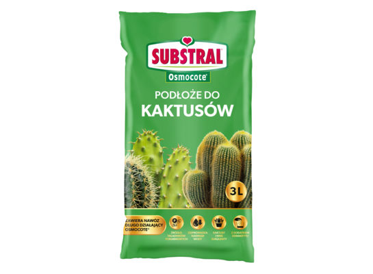Specjalistyczne podłoże Osmocote DO KAKTUSÓW 3 l SUBSTRAL